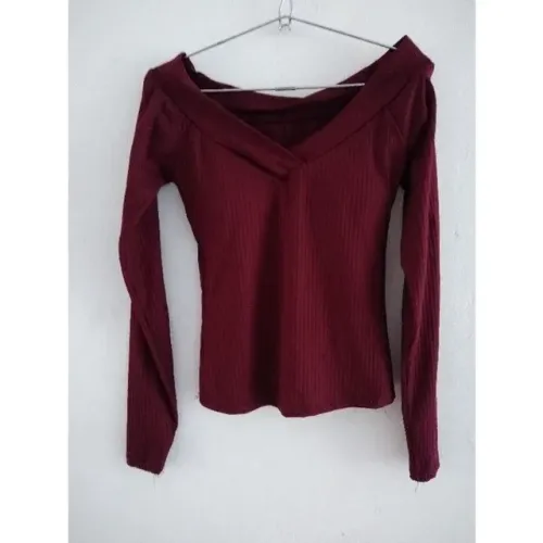 Blusa manga longa canelada