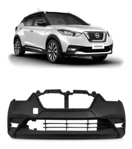 Parachoque Nissan Kicks 2017 à 2021- Furo Farol Auxiliar / Moldura Lateral / Reboque - TYG