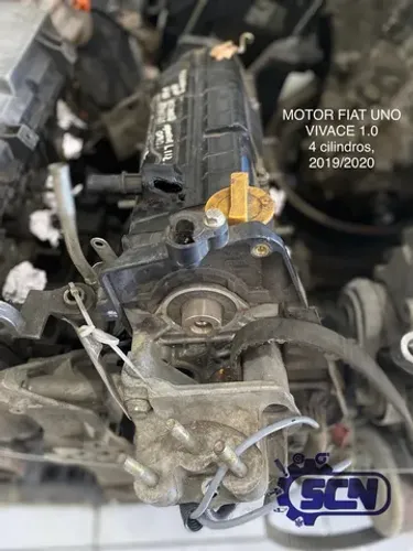 MOTOR ORIGINAL SUCATA UNO VIVACE 1.0, 4 CILINDROS, 2019/2020. 
