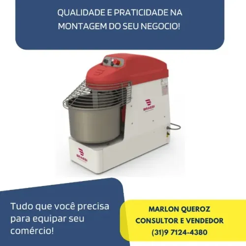 Amassadeira Espiral 15 KG Braesi Nova 220v