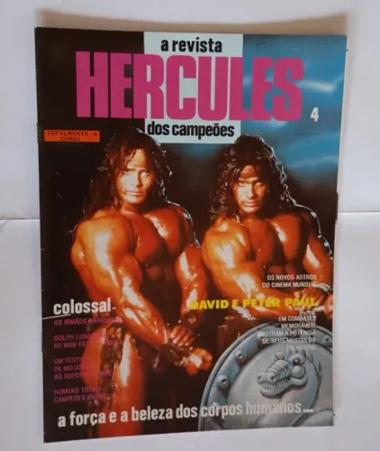A Revista Hercules Dos Campeões Nº 4 David E Peter Paul Dolph Lundgren He Man