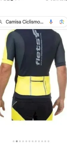 R$250,00 Ciclismo Flets Jersey, Compressão, UV-50, Tam-P, Preto/Amarelo.