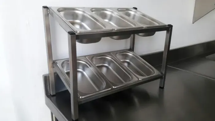 Modelos de condimentadora em inox para cozinha industrial
