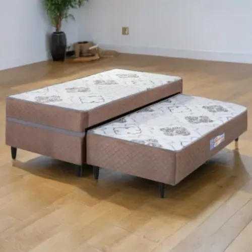 Cama box Solteiro com auxiliar Açucena - Entrega Rápida