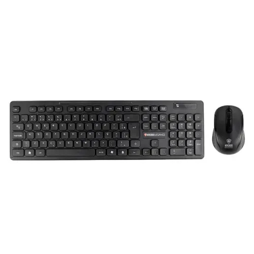 Combo kit Kross Teclado e Mouse USB, Sem Fio, Elegance - KE-KM558V1 Preto - NOVO lacrado