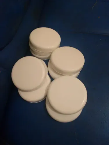 10 tampas brancas para vidro de palmito 3 litros 