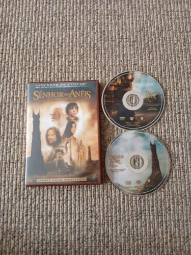 DVD Duplo Senhor dos Anéis - A Sociedade do Anel - Novíssimo 