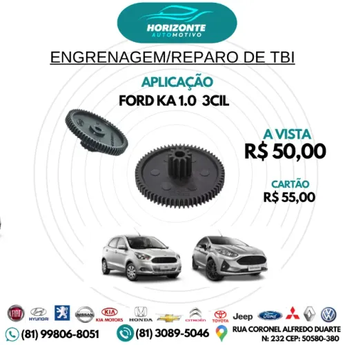 ENGRENAGEM CORPO TBI NEW KA 1.0 3CIL 14/