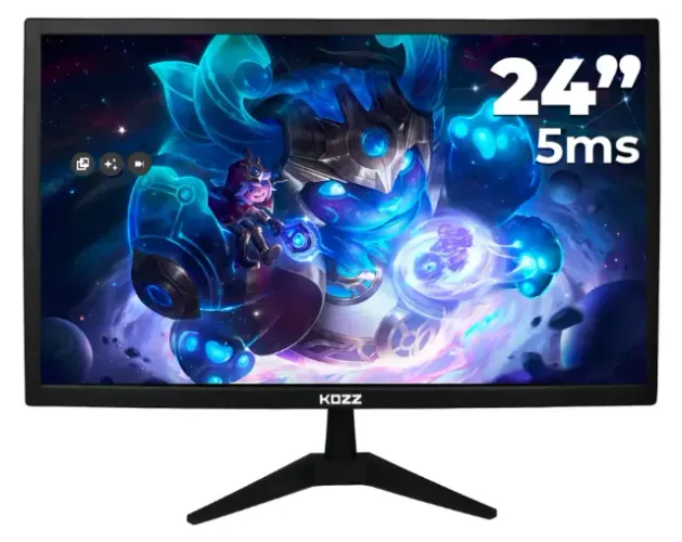 Monitor Gaming Led 24 polegadas 5ms 60hz Fhd
