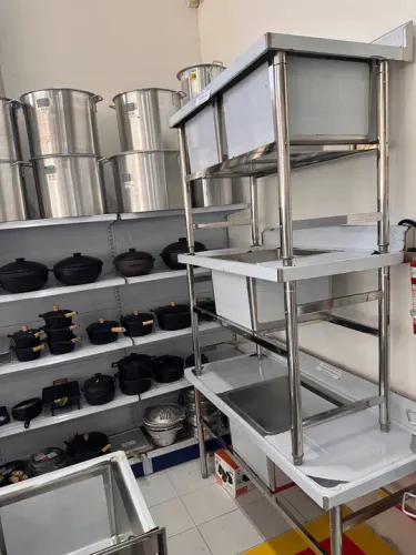 Pia de aço inox dupla ou simples