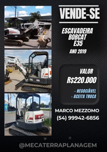 ESCAVADEIRA BOBCAT E35 2019