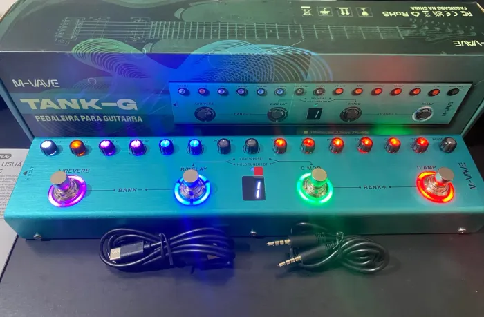 Tank G Pedaleira M-vave Para Guitarra NOVO NA CAIXA