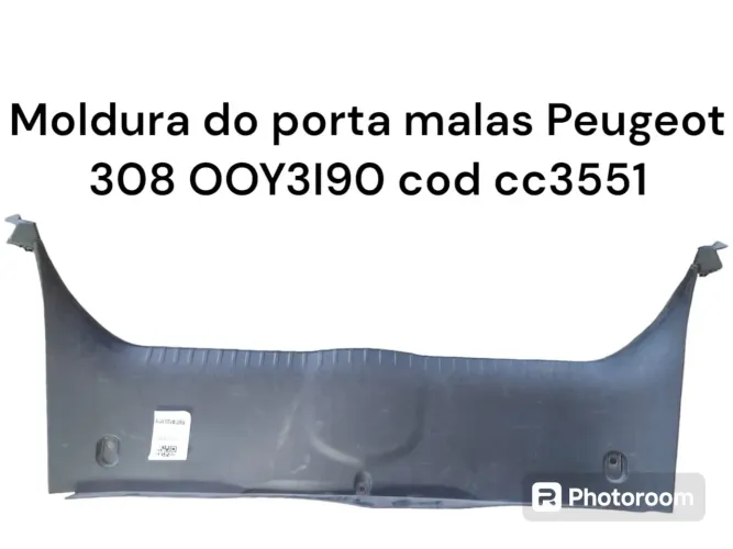 Moldura Do Porta Malas Peugeot 308 Cod Cc3551