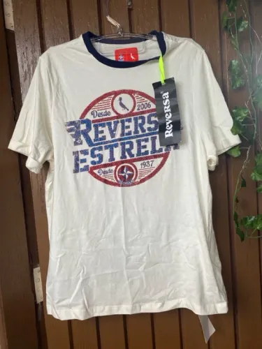 Camiseta Reversa Estrela - Branca