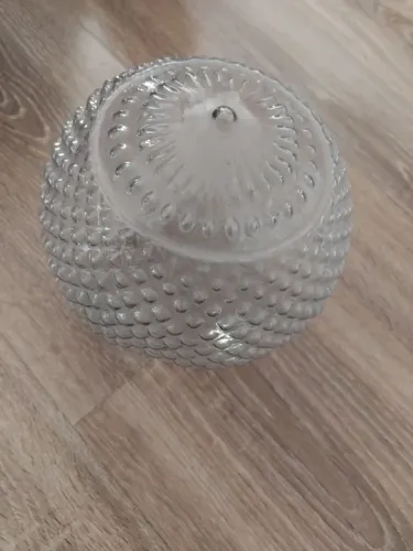 Globo de vidro bojo abacaxi década 70