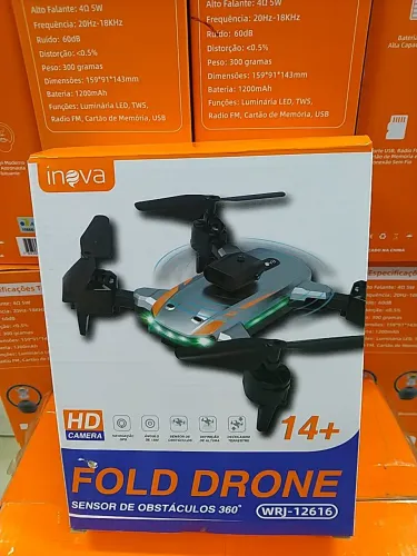 Drone Fold com Sensor de Obstáculos 360° - WRJ-12616