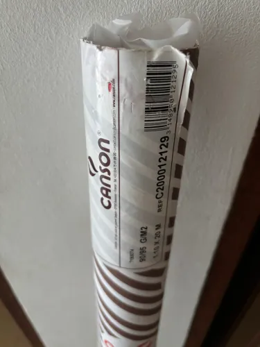 Rolo papel canson