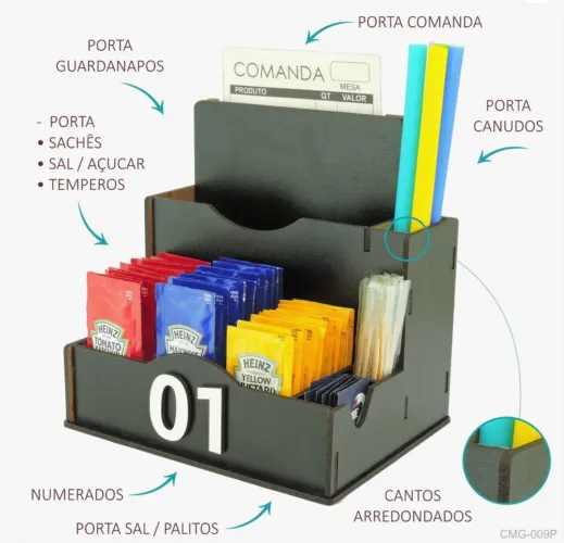 porta guardanapo mdf