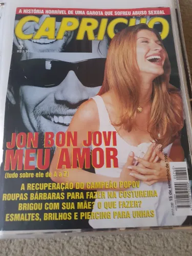 reportagem Jon Bon Jovi Revista Capricho 1996