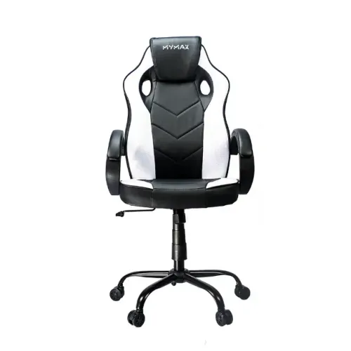 CADEIRA GAMER MX0 GIRATORIA PRETO/BRANCO(MGCH-MX0/WH)