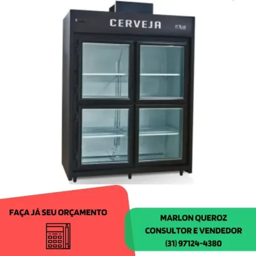 Cervejeira Mini Câmara 4 Portas de Vidro Polar 220v