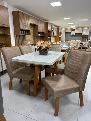 Mesa de jantar retangular 120x80 Liris 