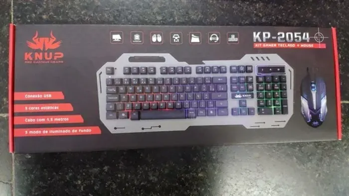 Promoção de Teclado E Mouse Gamer Luminoso. Ac. Cartões