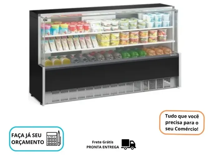 Balcão Refrigerado 2,05 Metros Gelopar 2 Placas