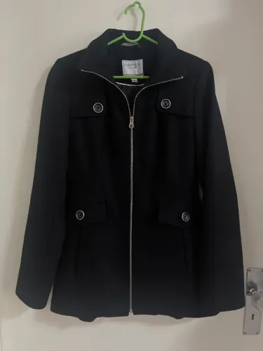 Casaco sobretudo trench coat lã Feminino Nautica Preto