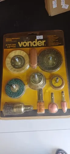 Kit Pontas Montadas e Escovas Vonder com 10 peças