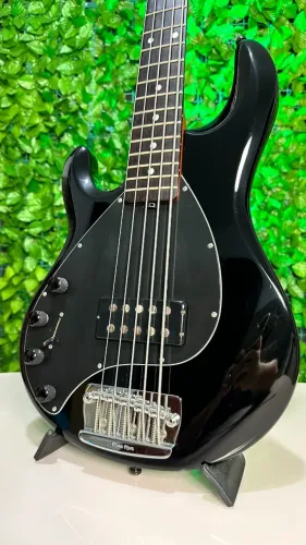 BAIXO CANHOTO MUSICMAN STINGRAY5 PRETO