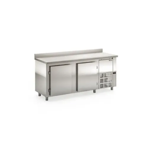 Balcão Encosto Refrigerado 2,00m GBFE-200 Sem Cuba Aço Inox 556L Gelopar