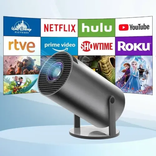Promoção Projetor 4K HD 150 Polegadas Celular, Tv B0x, Xbox, PS, Pc, Wifi e Bluetooth