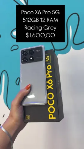 POCO X6 PRO 5G / 512GB 12GB RAM / RACING GREY / COM GARANTIA / LOJA FISICA / $1.600