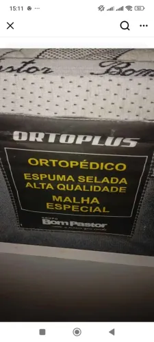 Colchão casal ortopédico bom pastor