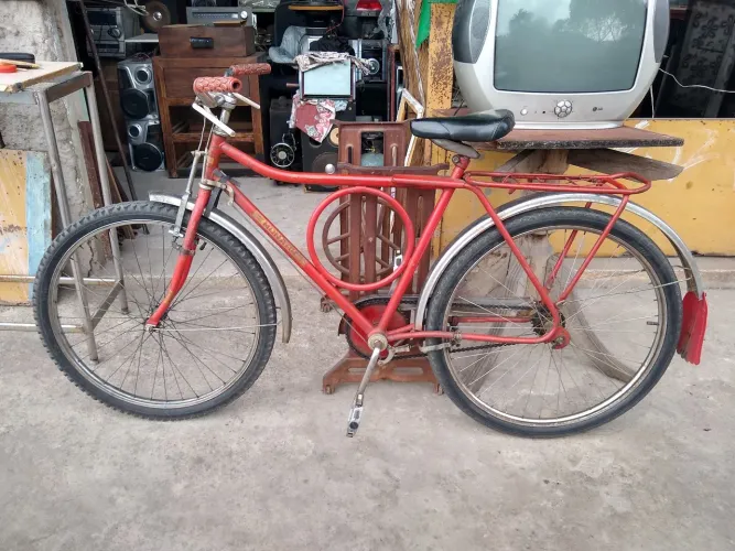 Bicicleta Monark Barra Circular Anos 80 Antigus 