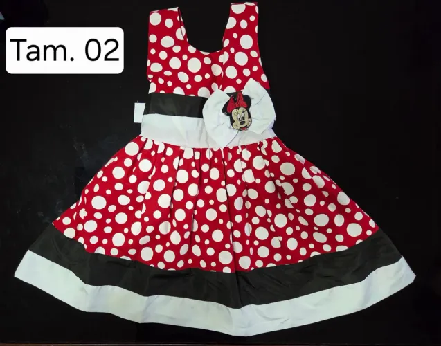 Vestido Infantil Minnie TAM. 02