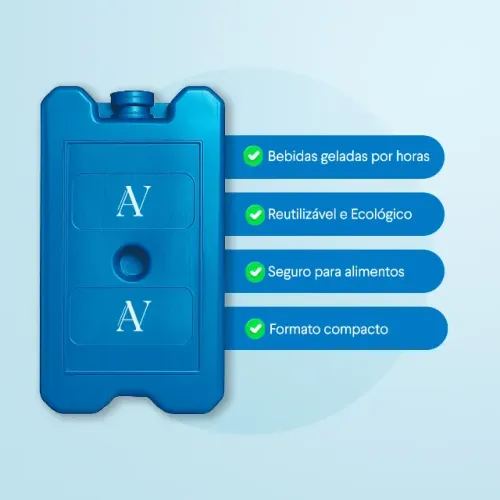 Gelo Artificial Reutilizável Rígido De 200ml - 20 Unidades