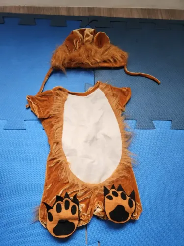 Roupinha de Rei Leão, Simba .Fantasia, Leão Floresta, Safari ( Peça Unica,Exclusiva !) 