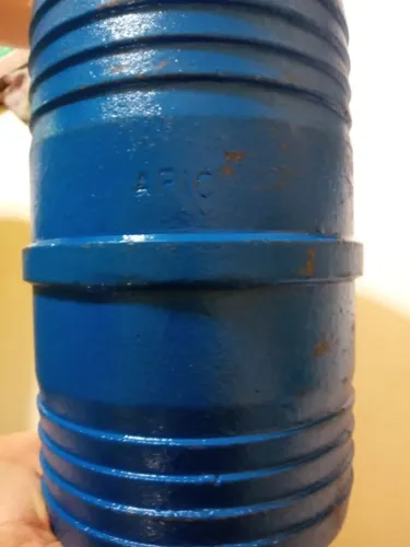 Nipel Duplo 6 Polegadas - Ferro Fundido para Mangote