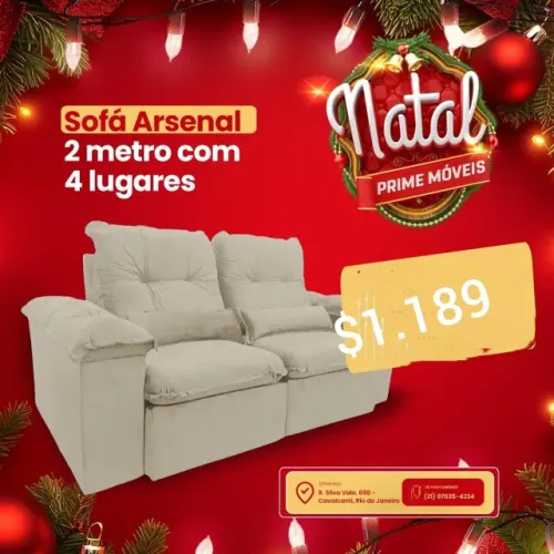 Sofá Arsenal 2m cm 4lgrs