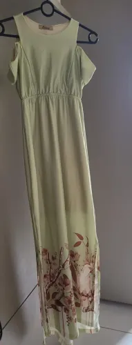 Vestido longo gestante
