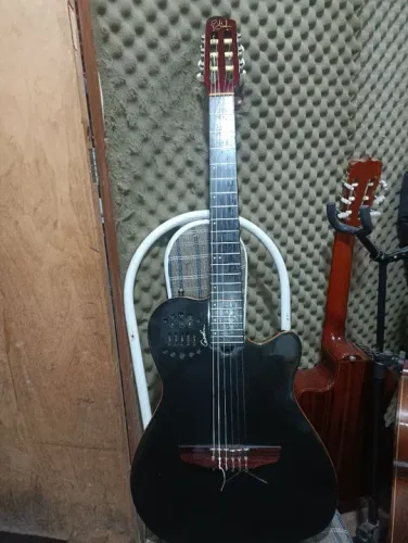 Violão Godin Black ACS SA Multiac Nylon Novíssimo 