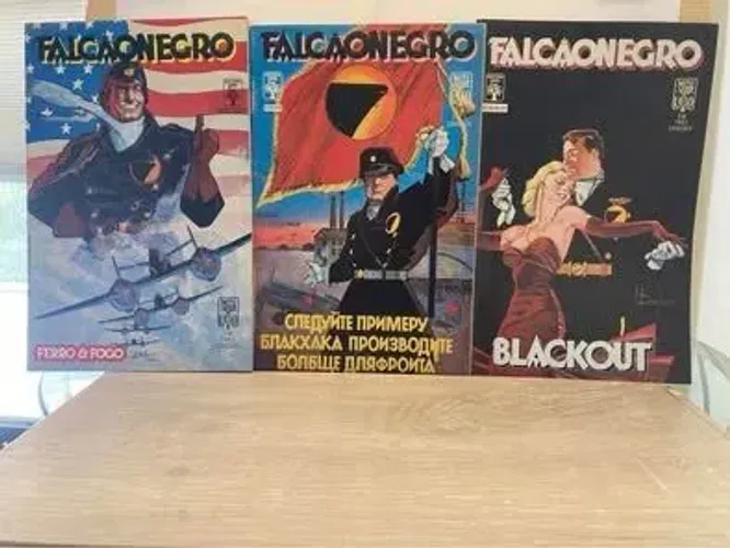 Falcão Negro - 1989 - mini série 3 edições . 