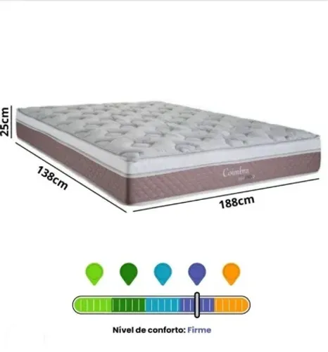 Colchão Herval Molas Maxspring - Casal (138x188x25 cm) ? NOVO LACRADO DE FABRICA