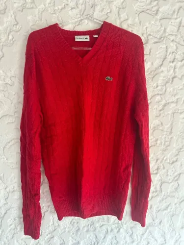 Suéter Masculino TAM XS Lacoste Gola V - Original