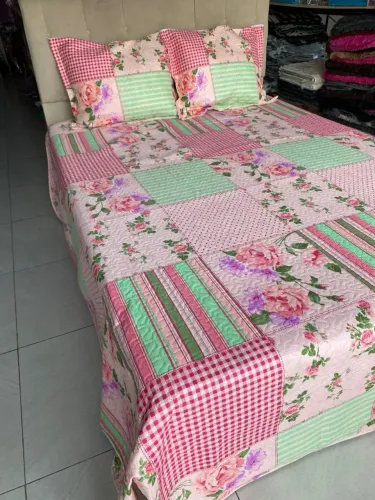 Cobre leito dupla face casal Queen 