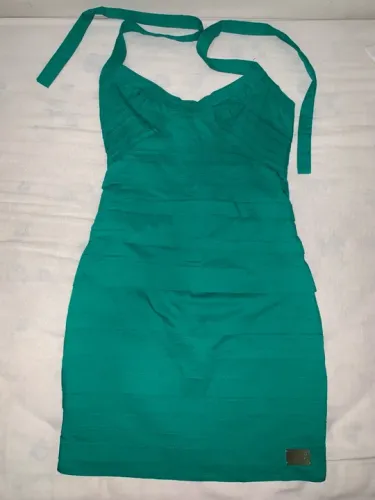 Vestido verde halter