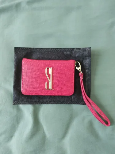 CARTEIRA FEMININA VERMELHA SANTA LOLLA