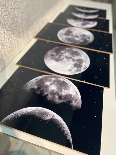 Mosaico fases da lua 